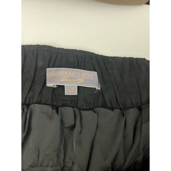 Melissa McCarthy Women’s Pleated Full Circle Skirt Black Bird Plus Size 2XL - Picture 9 of 11